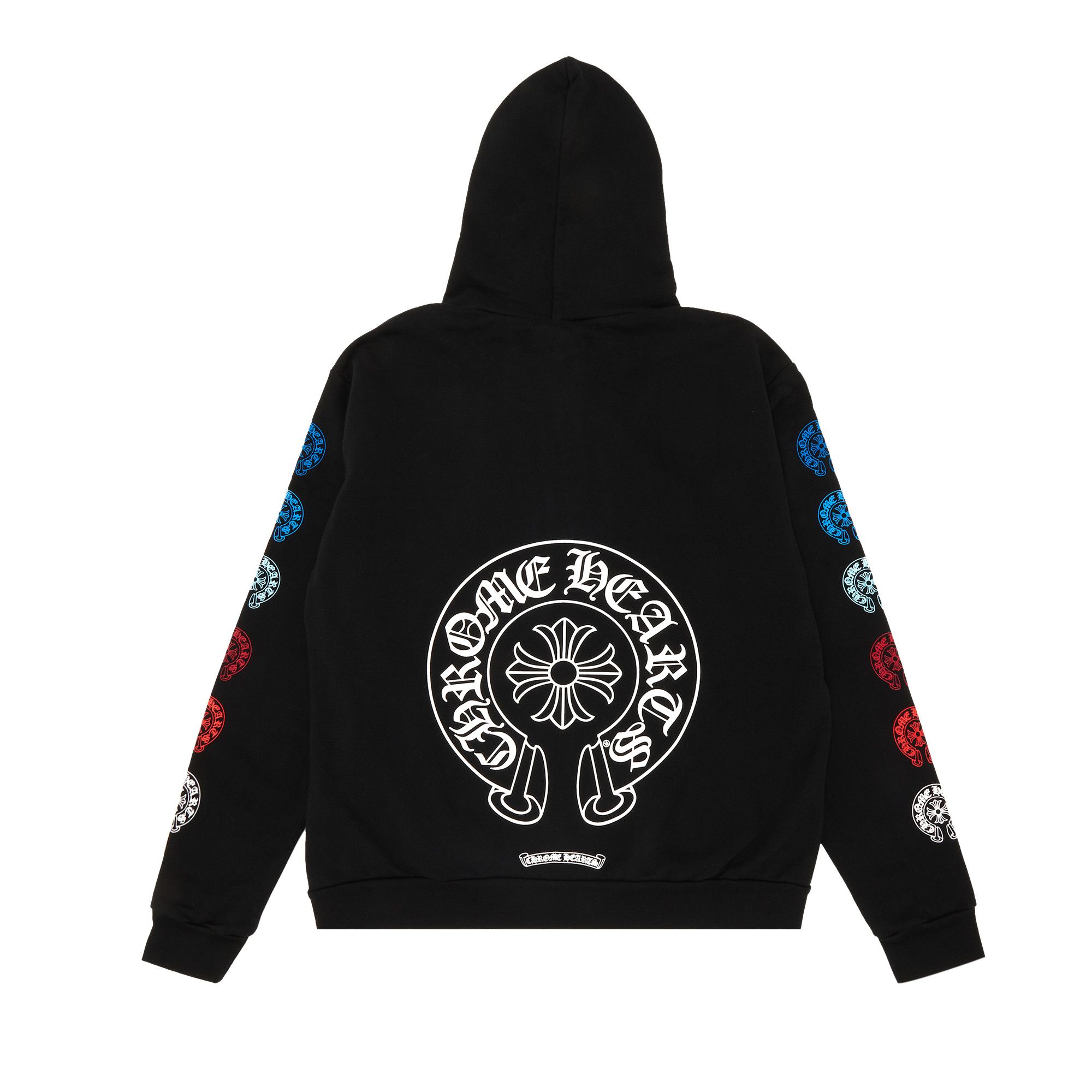 Buy Chrome Hearts Horseshoe Logo Zip Up Hoodie 'Black