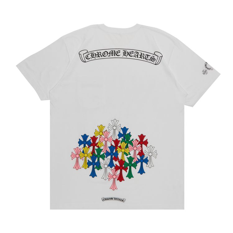 Chrome Hearts Multicolor Cross T Shirt White