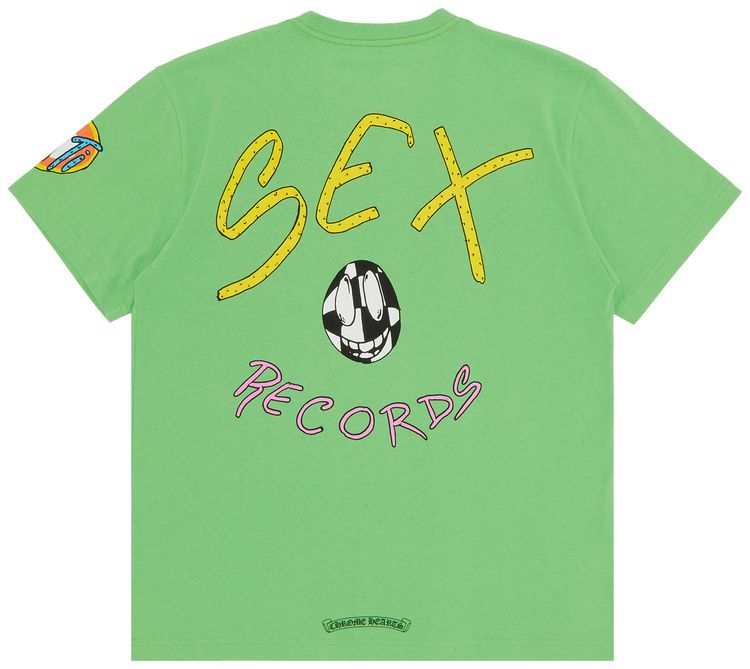 Chrome Hearts x Matty Boy Sex Records T Shirt Green