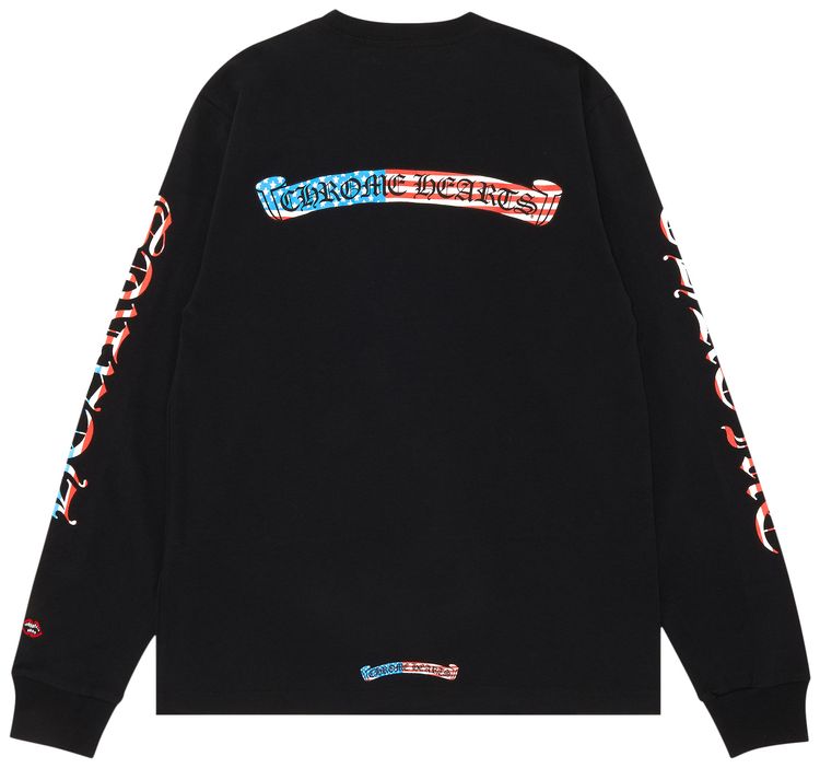 Chrome Hearts x Matty Boy America Long Sleeve T Shirt Black