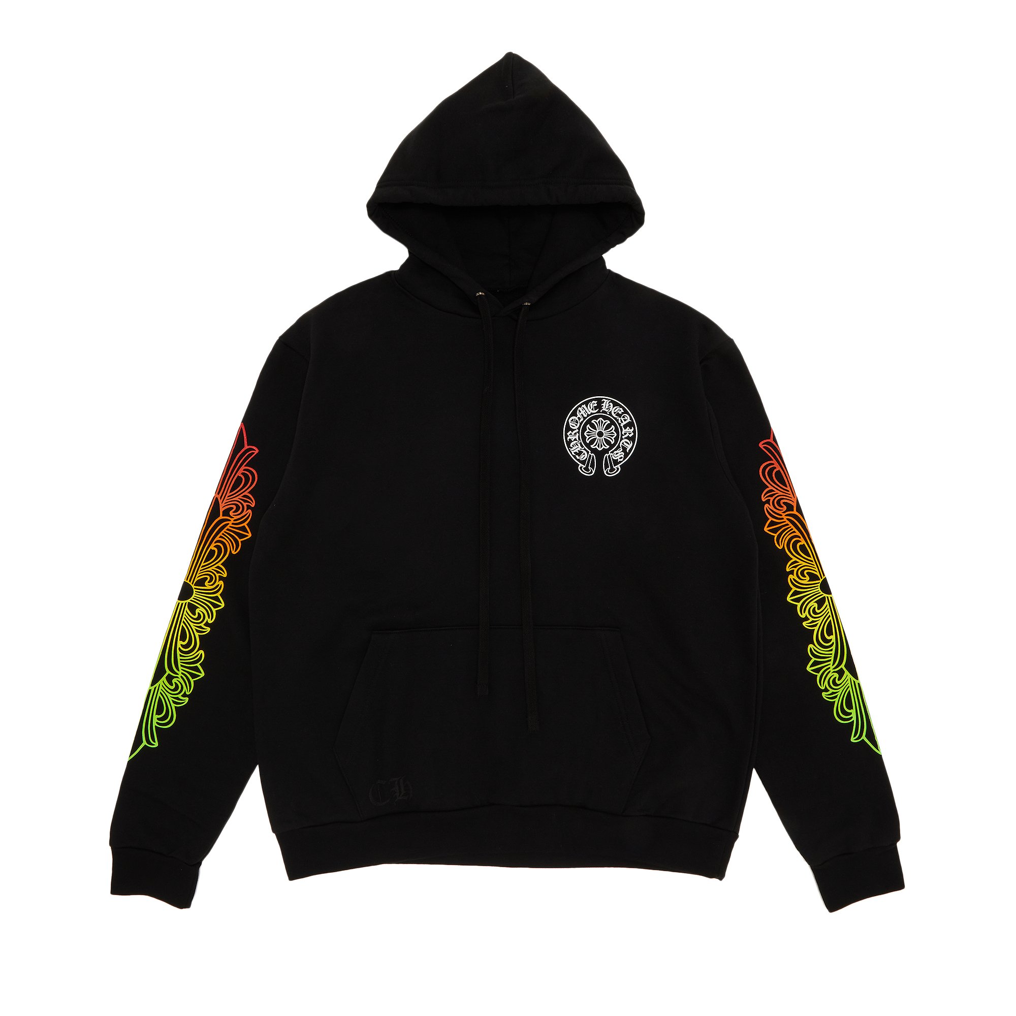 Chrome Hearts Floral Sleeve Gradient Made In Hollywood Hoodie 'Black'