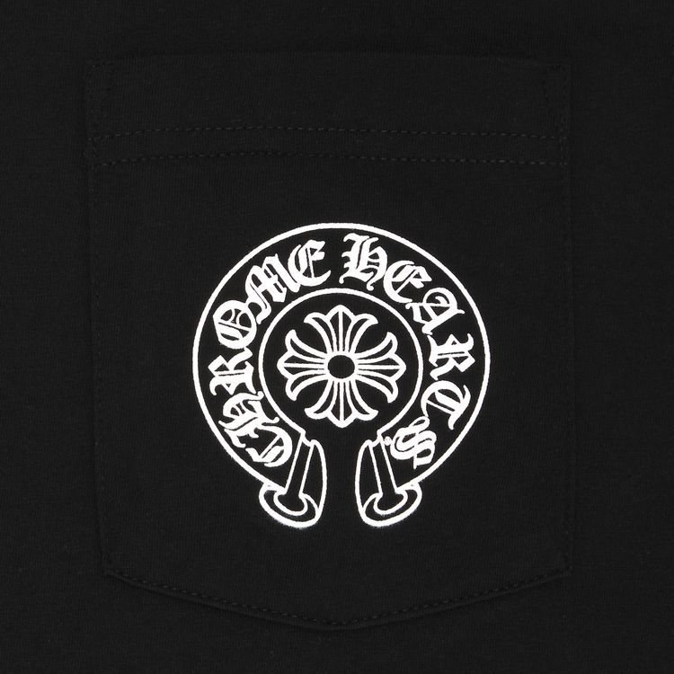 Chrome Hearts Floral Sleeve Gradient Long Sleeve T Shirt Black