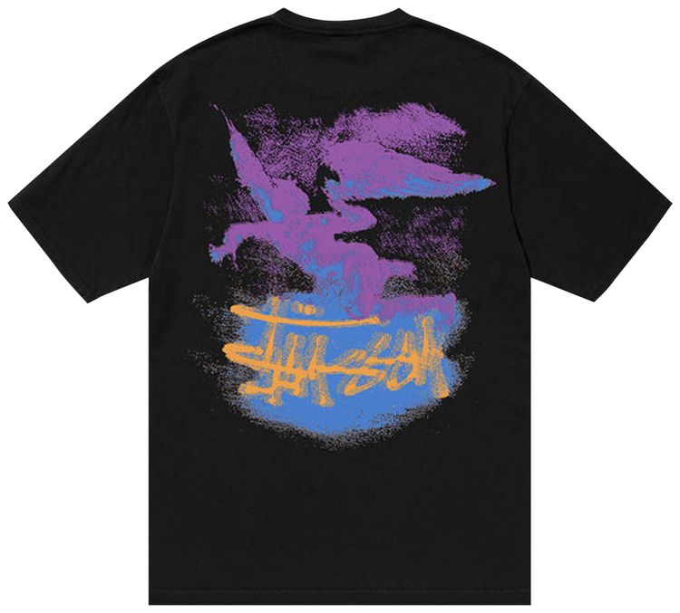 Stussy Fallen Angel Pigment Dyed Tee Black
