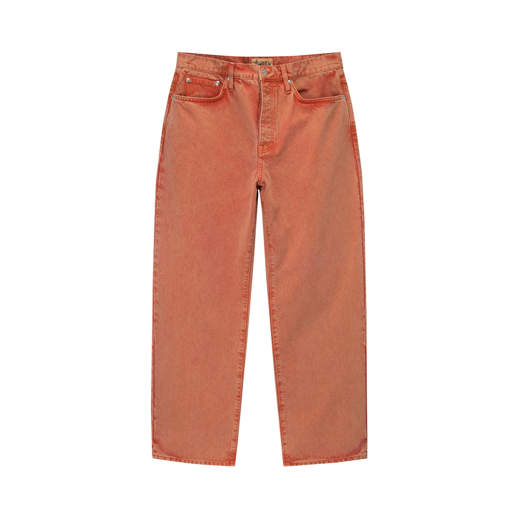 Buy Stussy Double Dye Big Ol Jeans Faded Red 116606 FADE