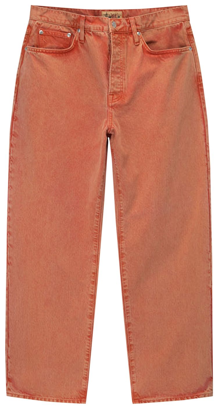 Stussy Double Dye Big Ol Jeans Faded Red