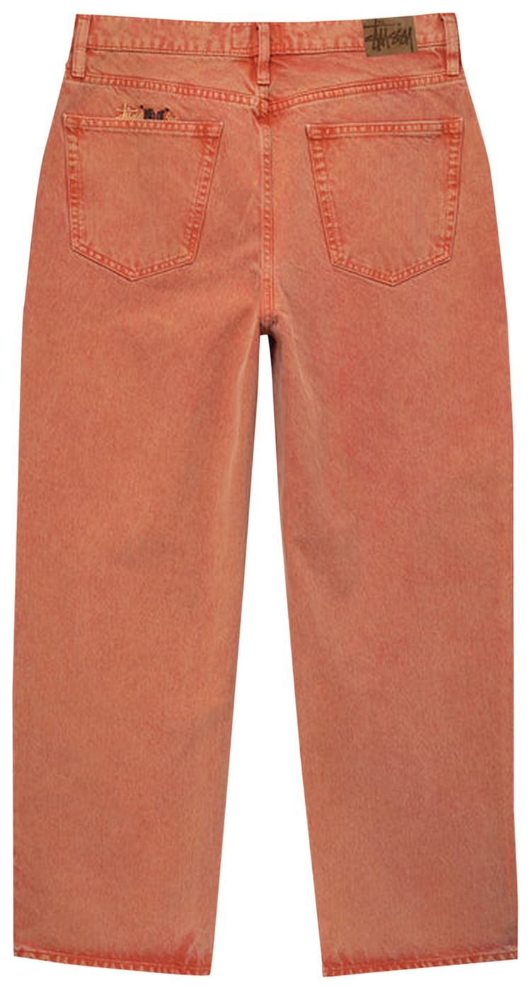 Stussy Double Dye Big Ol Jeans Faded Red