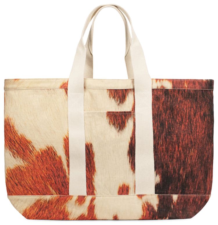 Stussy Canvas Extra Large Tote Bag Cowhide