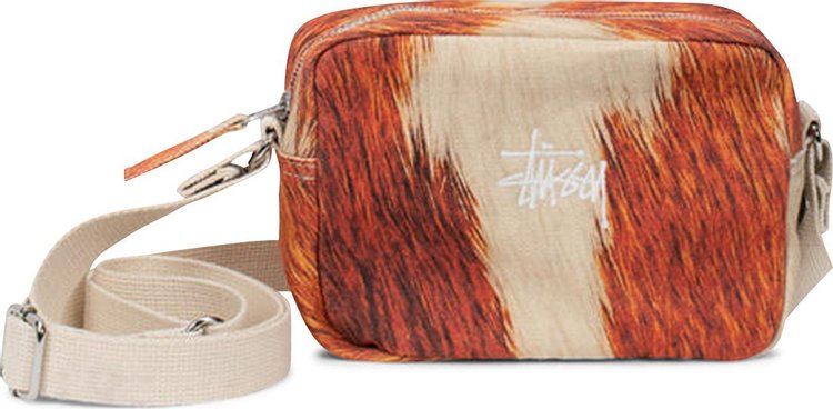 Stussy Canvas Side Pouch 'Cowhide'