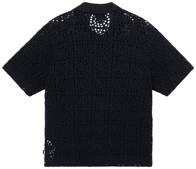 Stussy Crochet Shirt Black