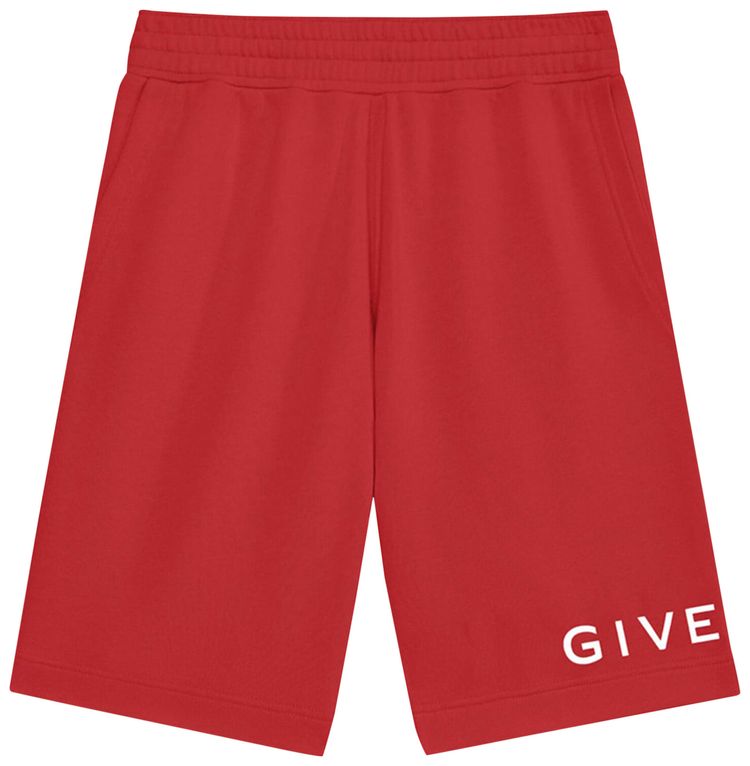 Givenchy Sweatshort Vermillion Red