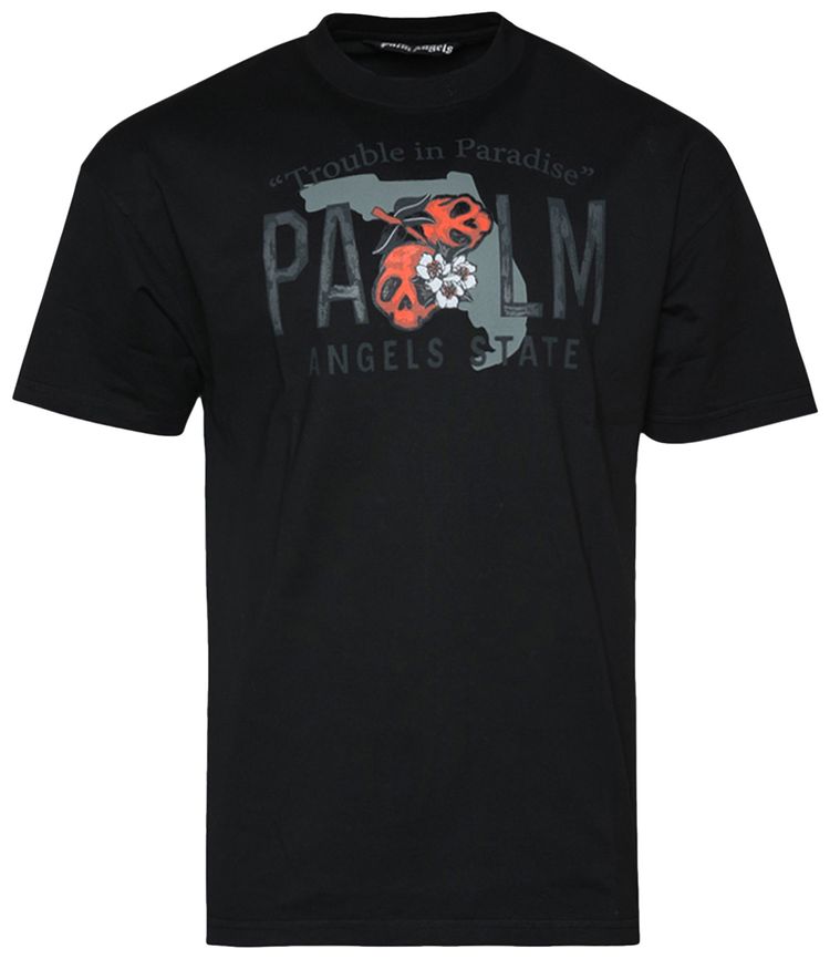 Palm Angels GD East Coast Vintage Tee BlackGreen