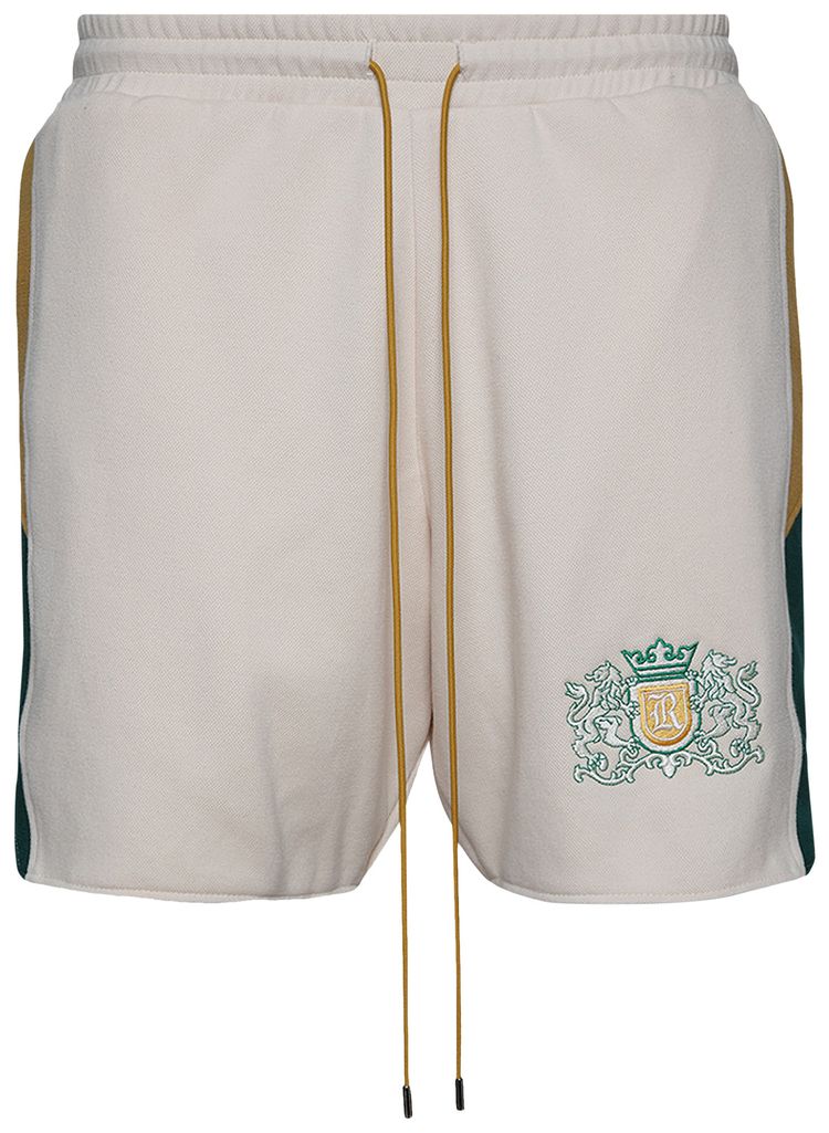 Rhude Tan Whinston Crest Short CremeMulticolor