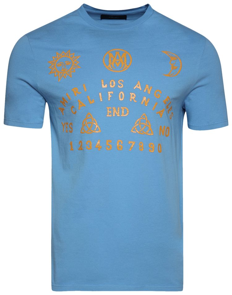 Amiri Ouija Board Tee Carolina Blue