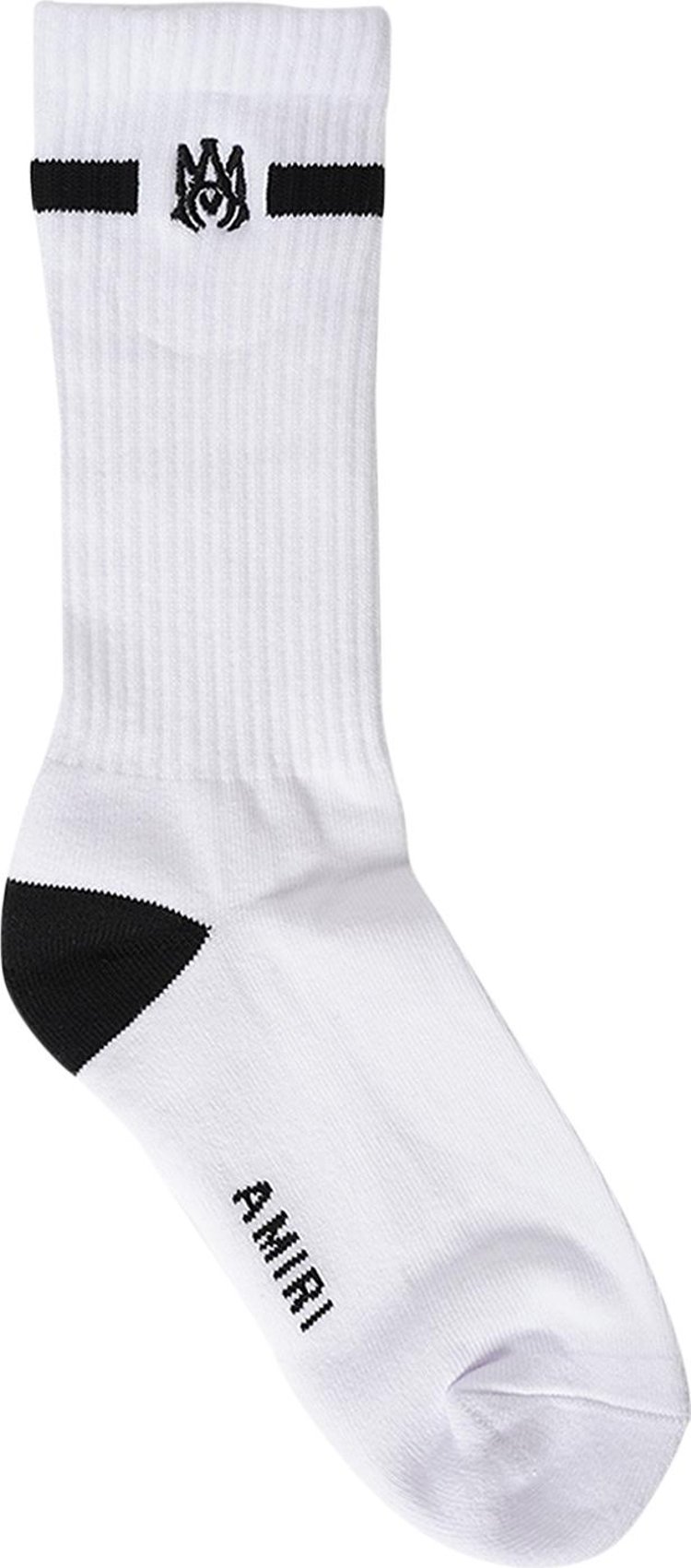 Buy Amiri MA Embroidery Sock 'Black/White' - PS23MHR002 004 BLAC | GOAT