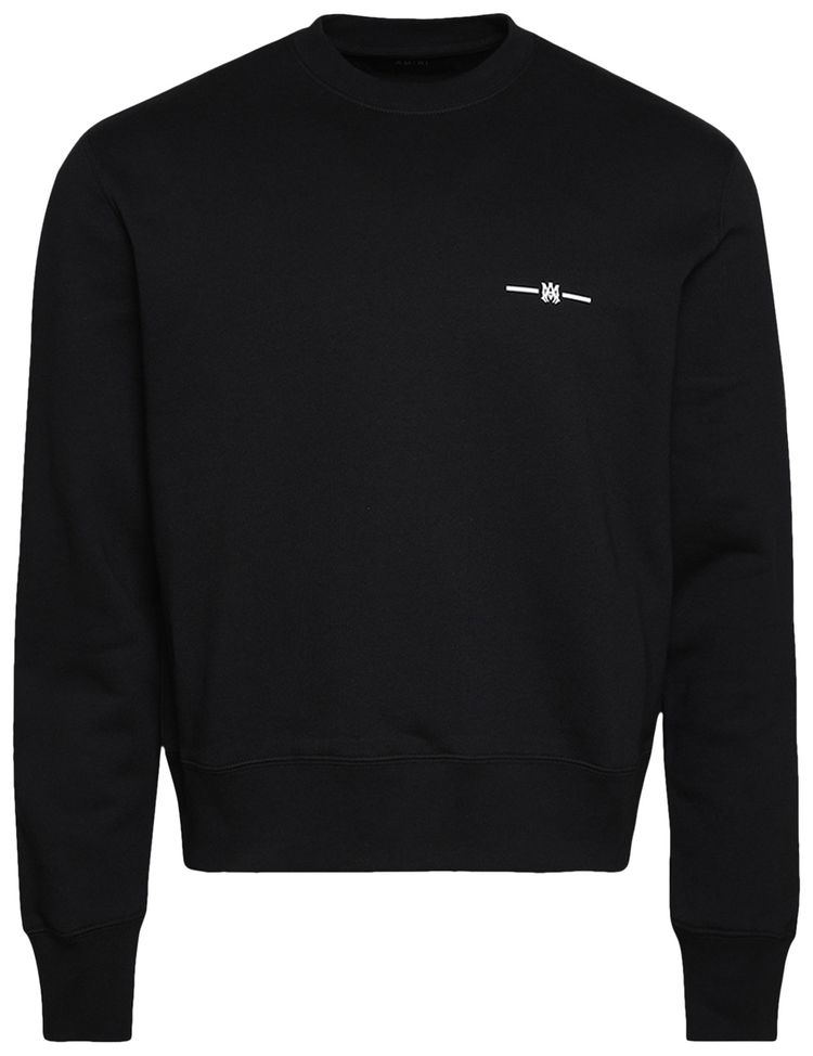 Amiri Micro MA Bar Crewneck Black