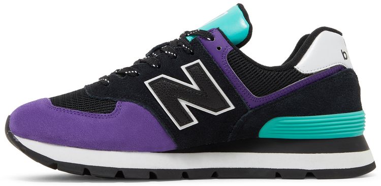 New Balance 574 Rugged Black Prism Purple