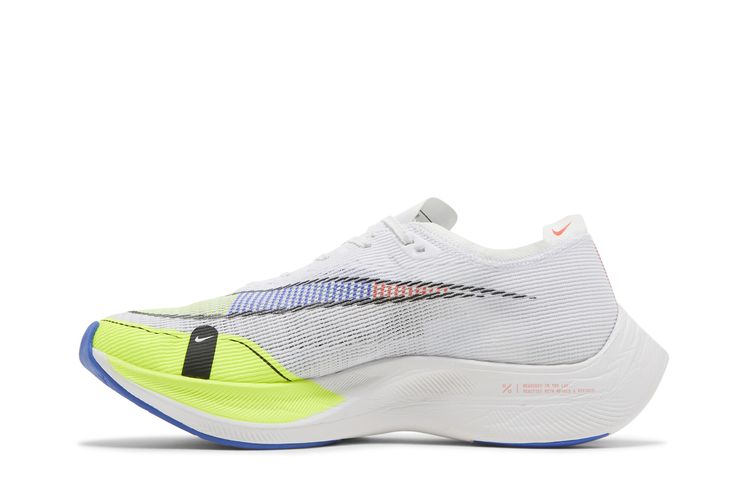 Nike ZoomX Vaporfly Next% 2 White Volt Racer Blue CU4111 103 Size 15 Running Nike ZoomX Vaporfly Next% 2 White Volt Racer Blue CU4111 103  main image 4
