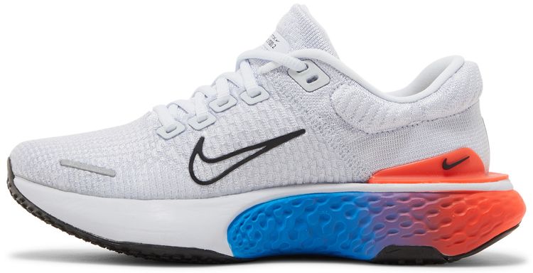 Nike Wmns ZoomX Invincible Run Flyknit 2 Grey Crimson Blue