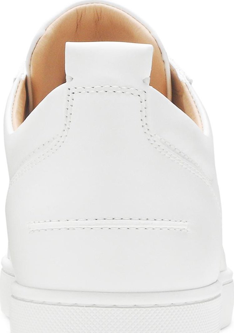 Christian Louboutin Louis Junior Spikes Flat Calf White