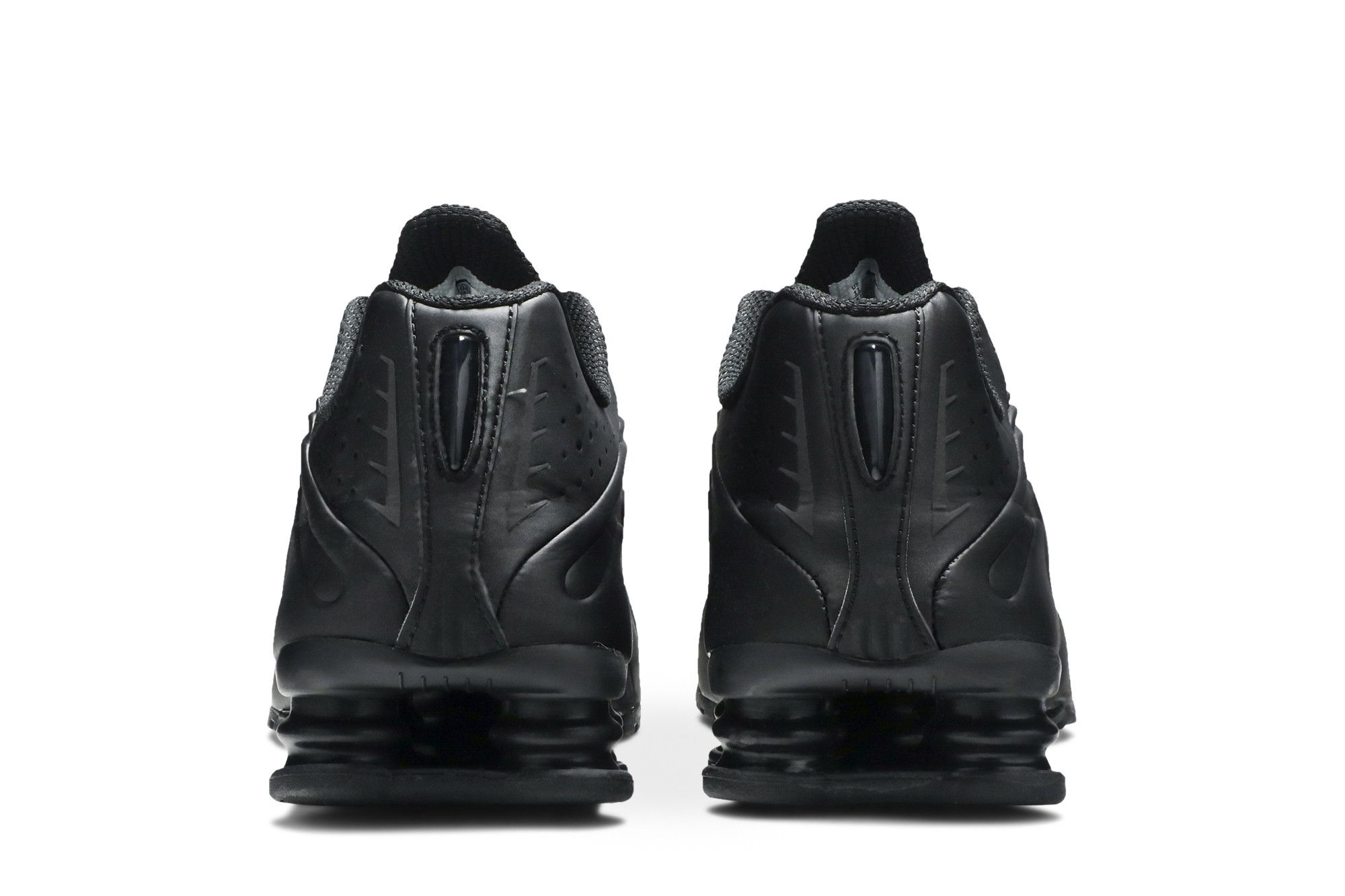 公式正規品!★NIKE SHOX R4 TRIPLE BLACK Nike Shox R4 Mens 8.5 Triple Black Running Shoes Low Top