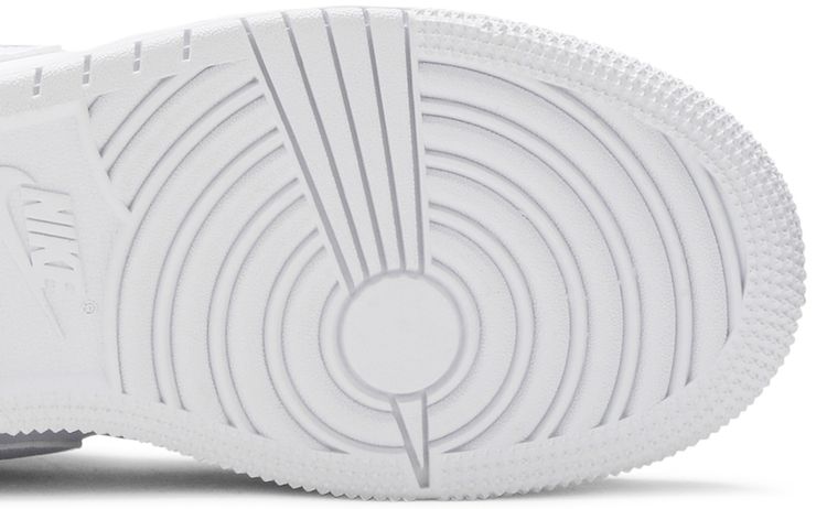 Air Jordan 1 Mid GS Triple White Tumbled Leather 2020