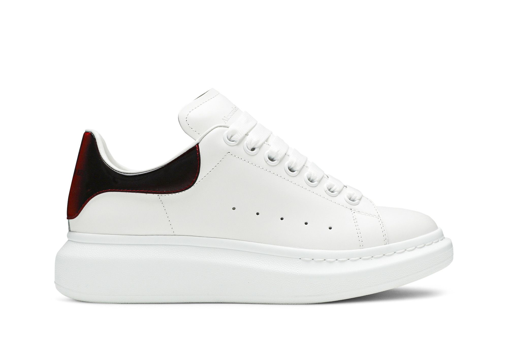 Buy Alexander McQueen Oversized Sneaker White Lust Red 553680 WHXMW 9676 GOAT