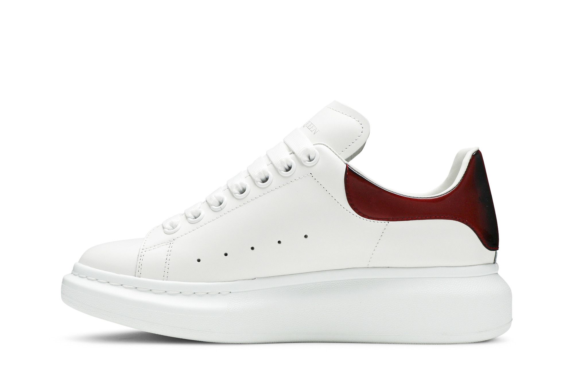 Buy Alexander McQueen Oversized Sneaker White Lust Red 553680 WHXMW 9676 GOAT