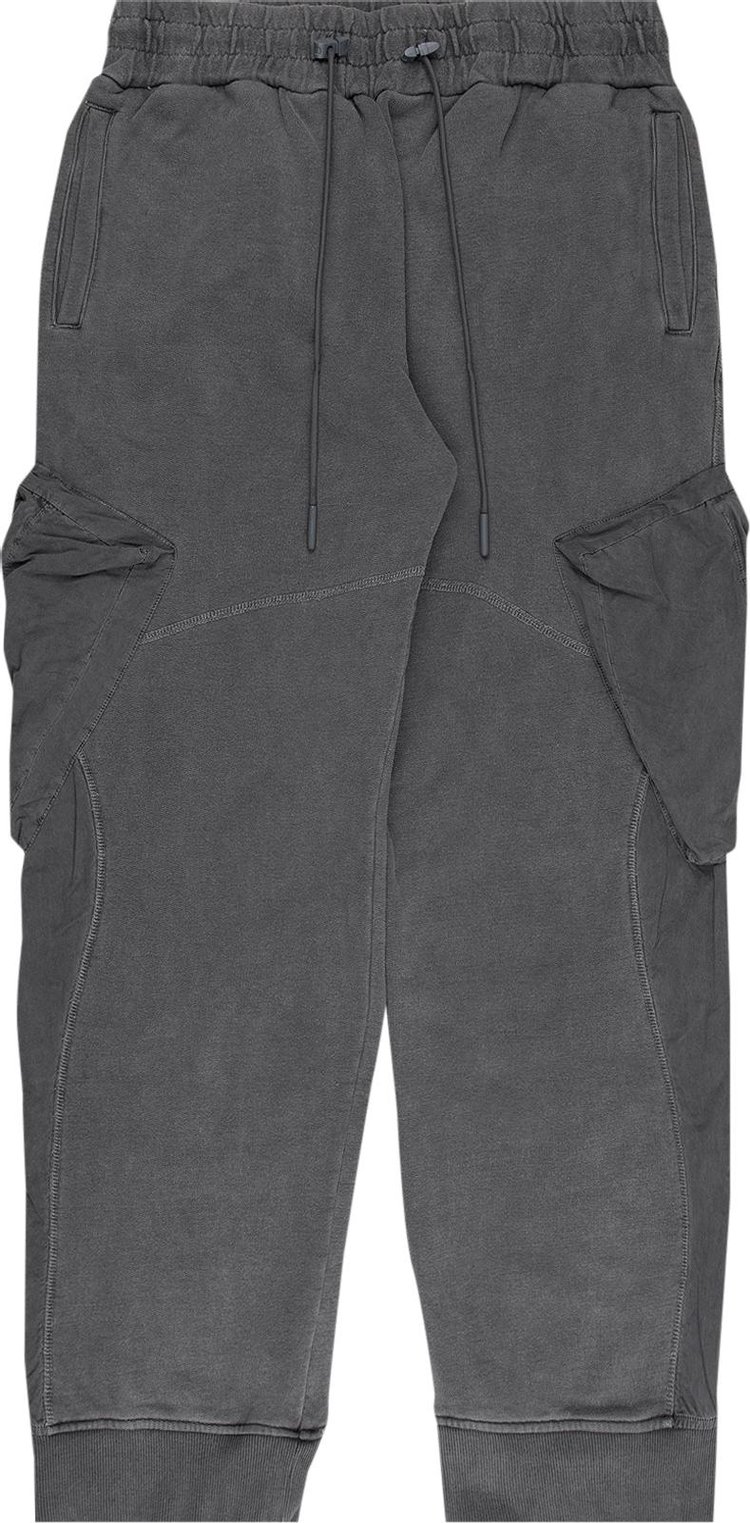 C2H4 Cold-Dye Panelled Sweatpants 'Graphite Grey'