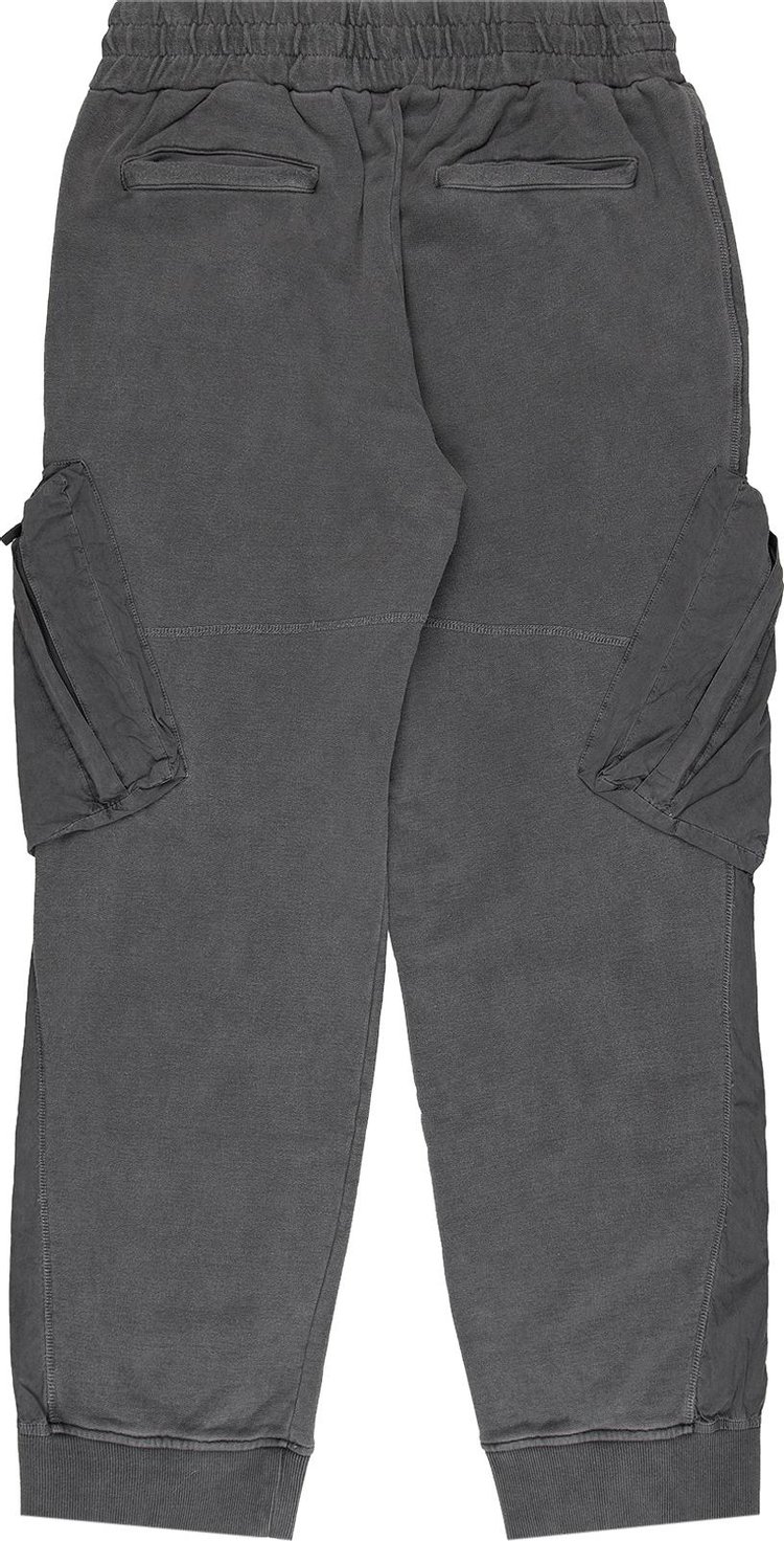 C2H4 Cold Dye Panelled Sweatpants Graphite Grey