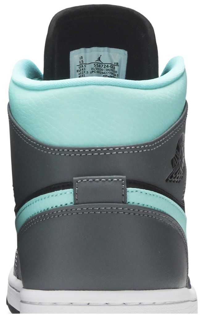 Air Jordan 1 Mid Grey Aqua