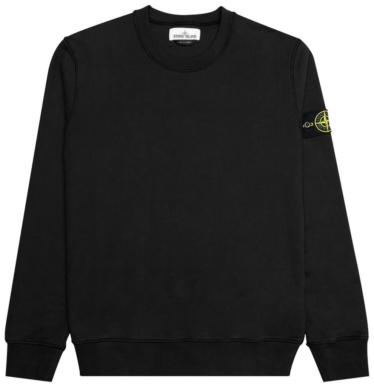 Stone Island Patch Logo Crew Black