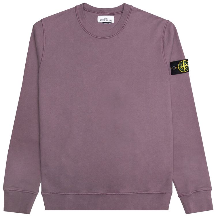 Stone Island Patch Logo Crewneck Magenta