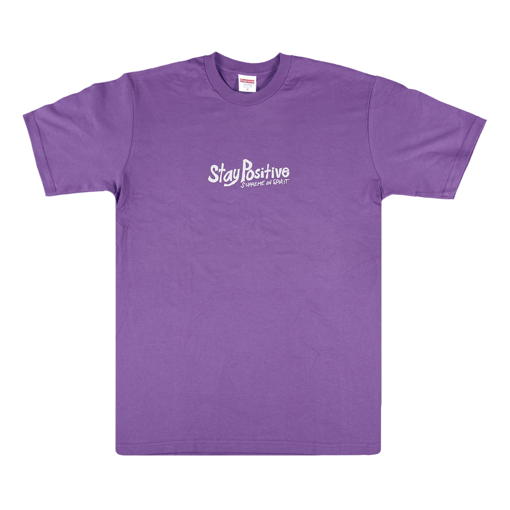 Buy Supreme Stay Positive Tee 'Purple' - FW20T17 PURPLE | GOAT