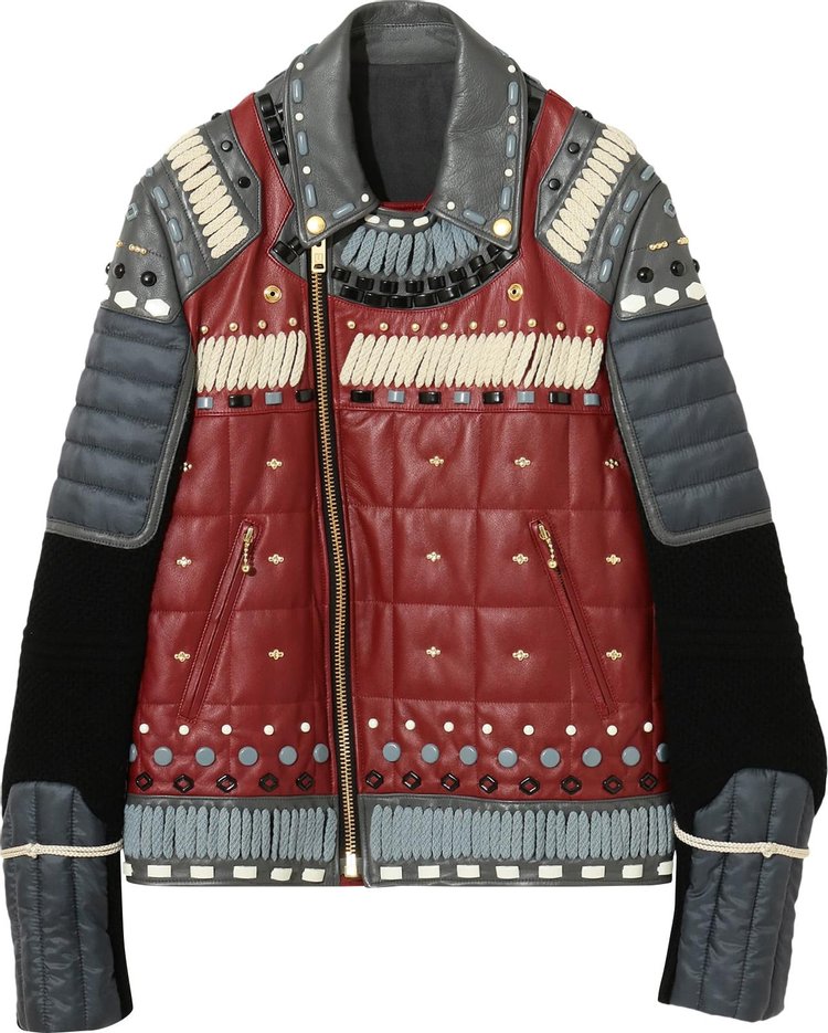 Undercover Throne of Blood Leather Jacket 'Red'