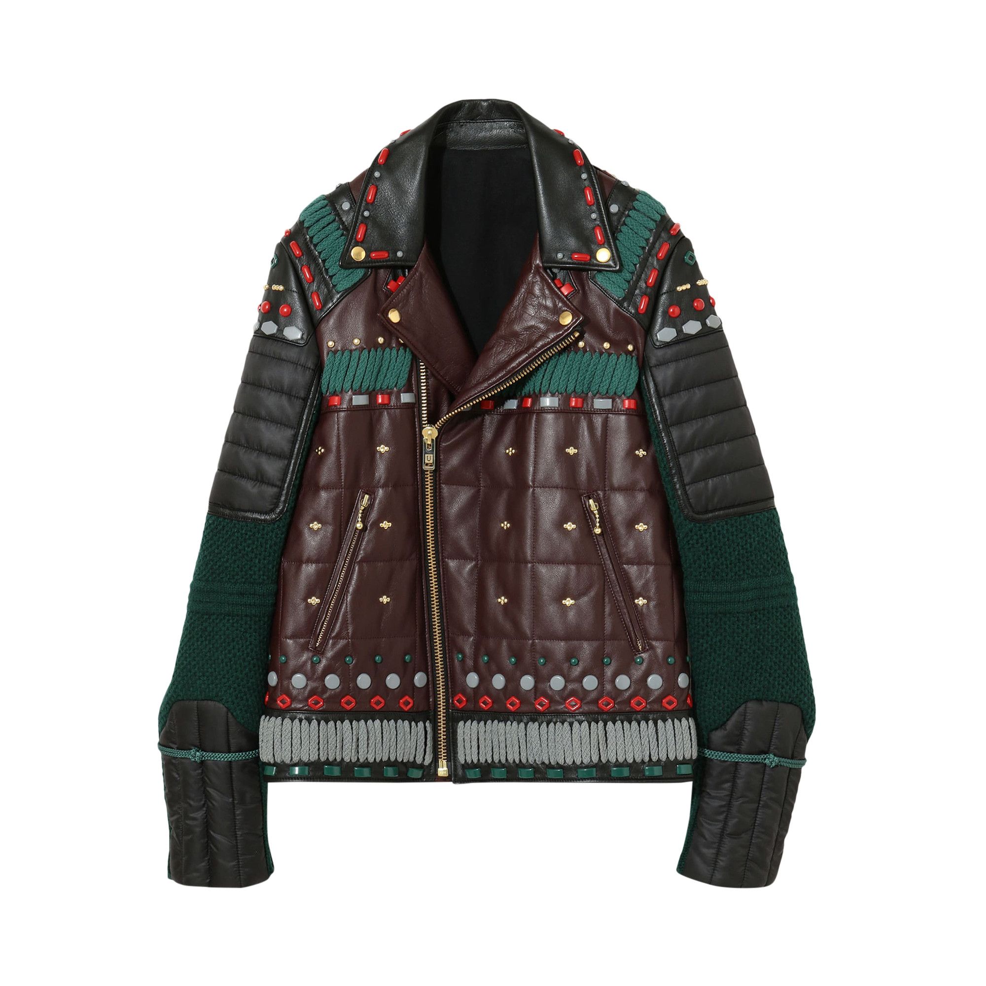 Buy Undercover Throne of Blood Leather Jacket 'Brown' - UCZ4205 1