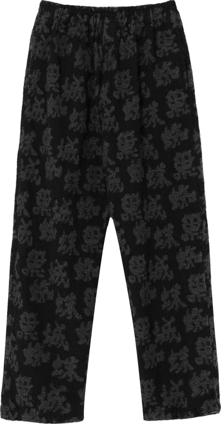 Undercover Throne of Blood Wool Patterned Trousers 'Black'