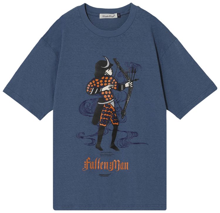 Undercover Fallen Man Tee Blue