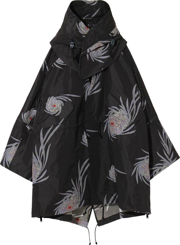 Undercover Throne of Blood Patterned Long Jacket 'Black'