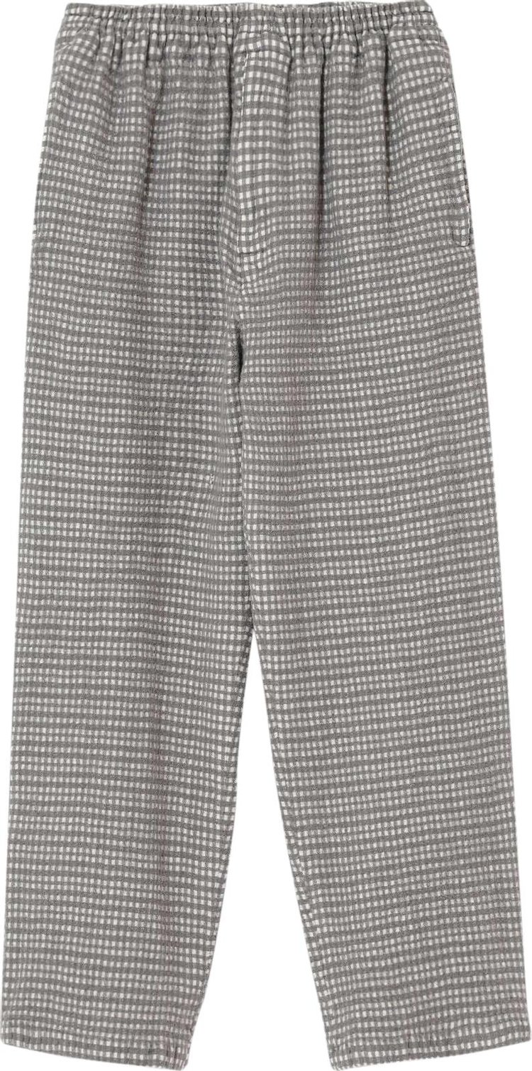 Undercover Throne of Blood Checked Wool Trousers 'Grey'
