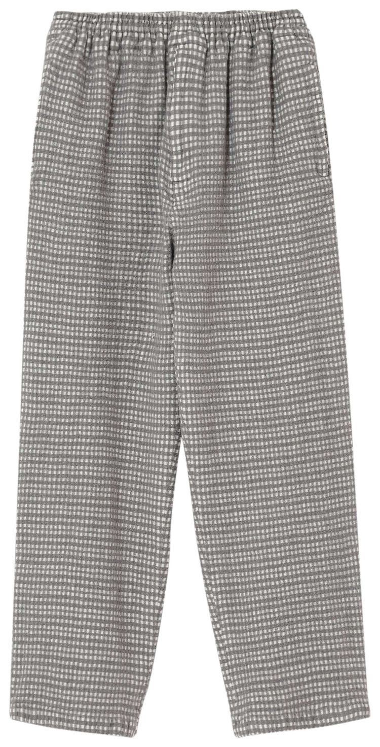 Undercover Throne of Blood Checked Wool Trousers Grey