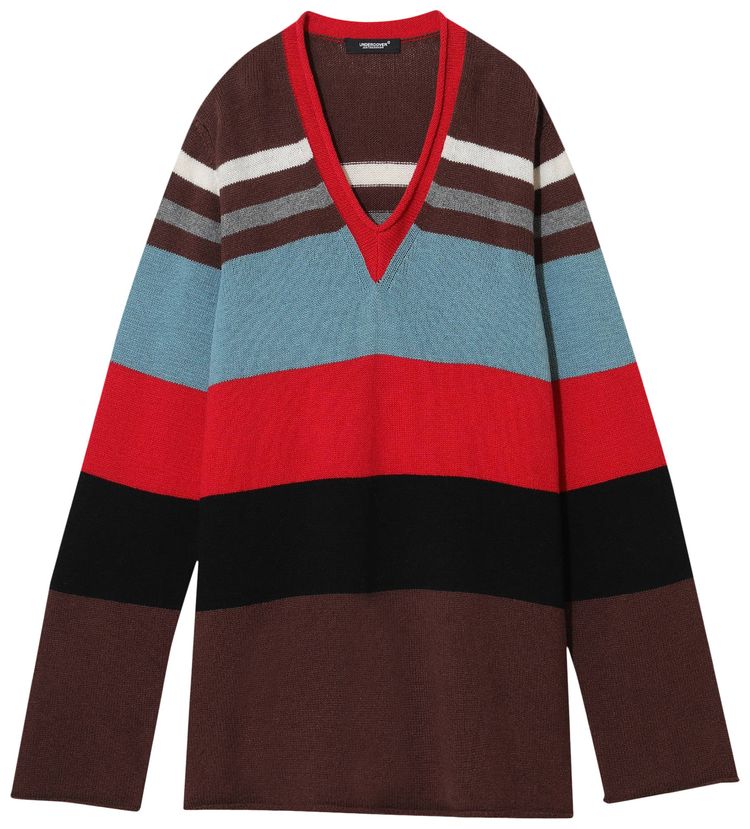 Undercover Throne of Blood Horizontal Stripe Jumper Brown