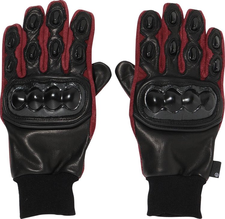 Undercover Throne of Blood Embossed Leather Gloves 'Black'