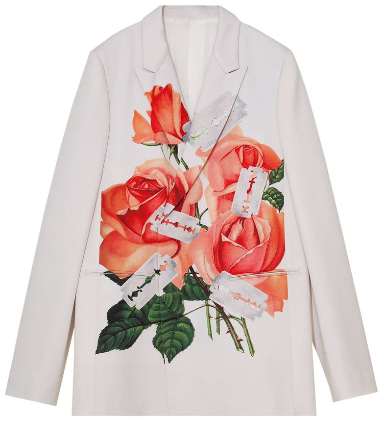 Undercover Mononoke Floral Blade Motif Jacket White