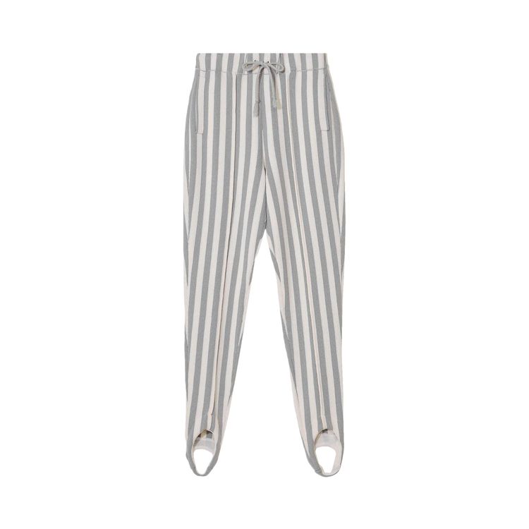 Undercover Mononoke Stirrup Pants Vertical Stripes Grey