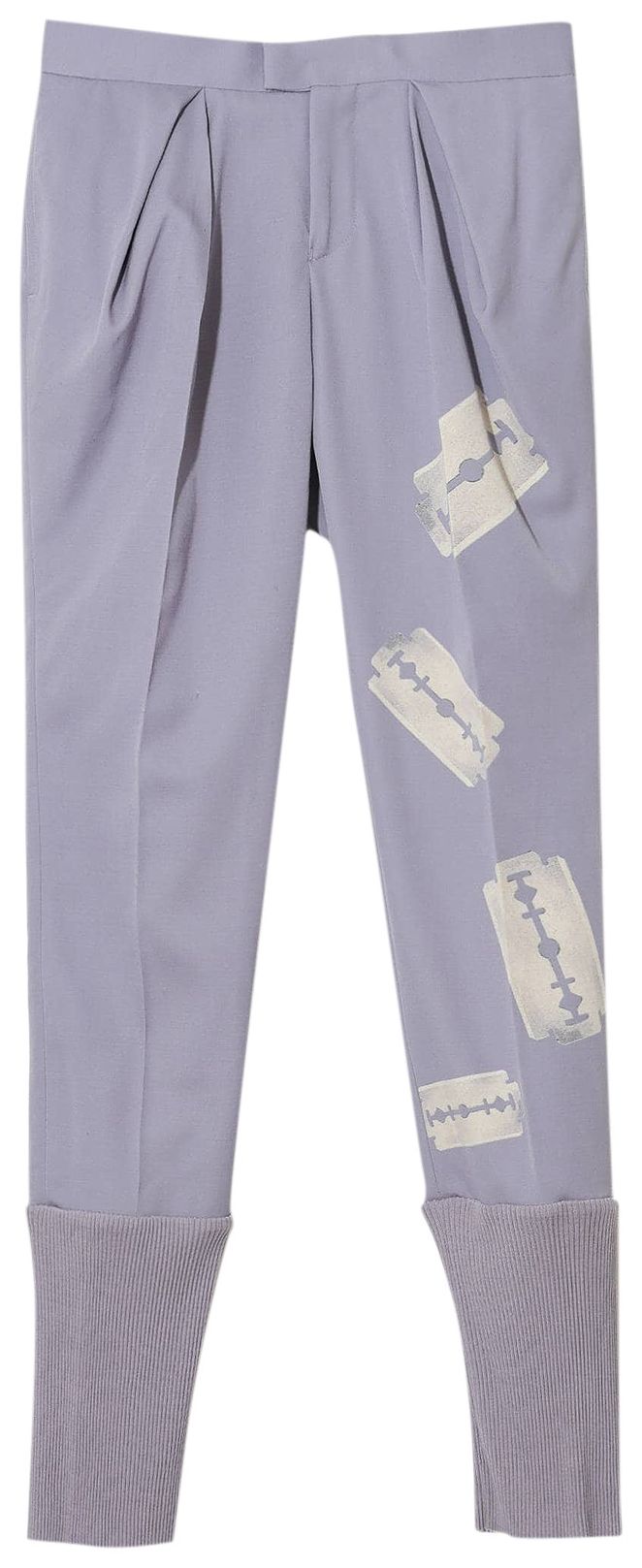 Undercover Mononoke Blade Motif Tapered Trousers Purple