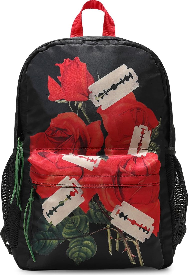 Undercover Mononoke Blade & Floral Motif Backpack 'Black'