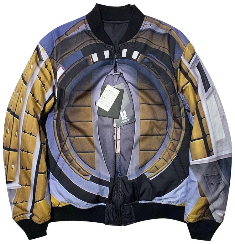 Undercover Space Odyssey Graphic Print Bomber Jacket Black