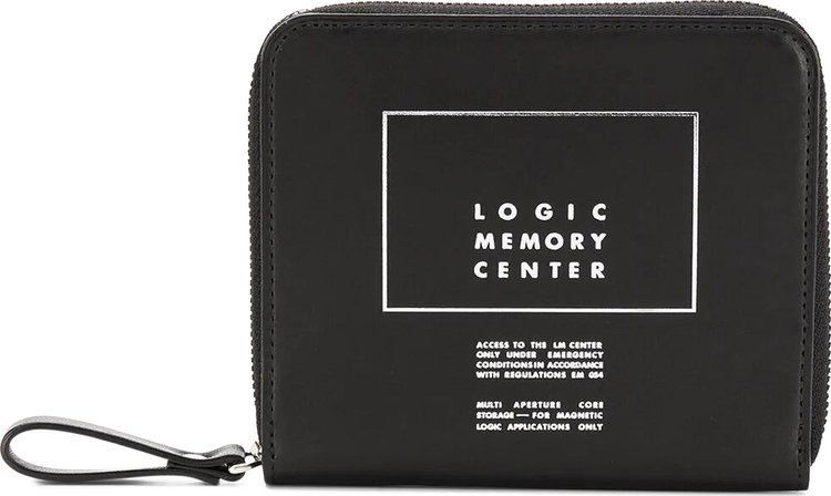 Undercover Space Odyssey Slogan Zipped Wallet 'Black'