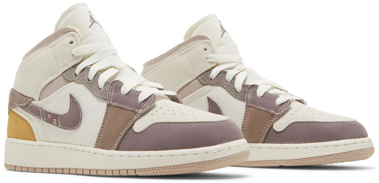 Air Jordan 1 Mid SE Craft GS Inside Out   Taupe Haze