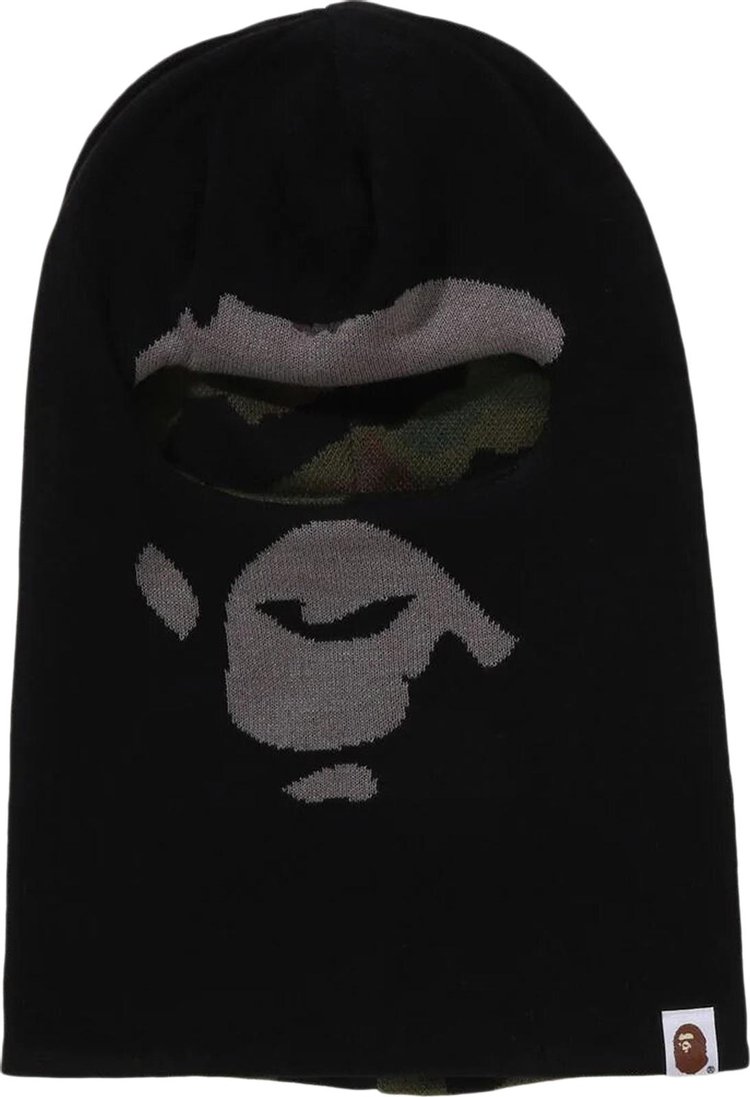 BAPE Ape Head Reversible Knit Balaclava 'Black'